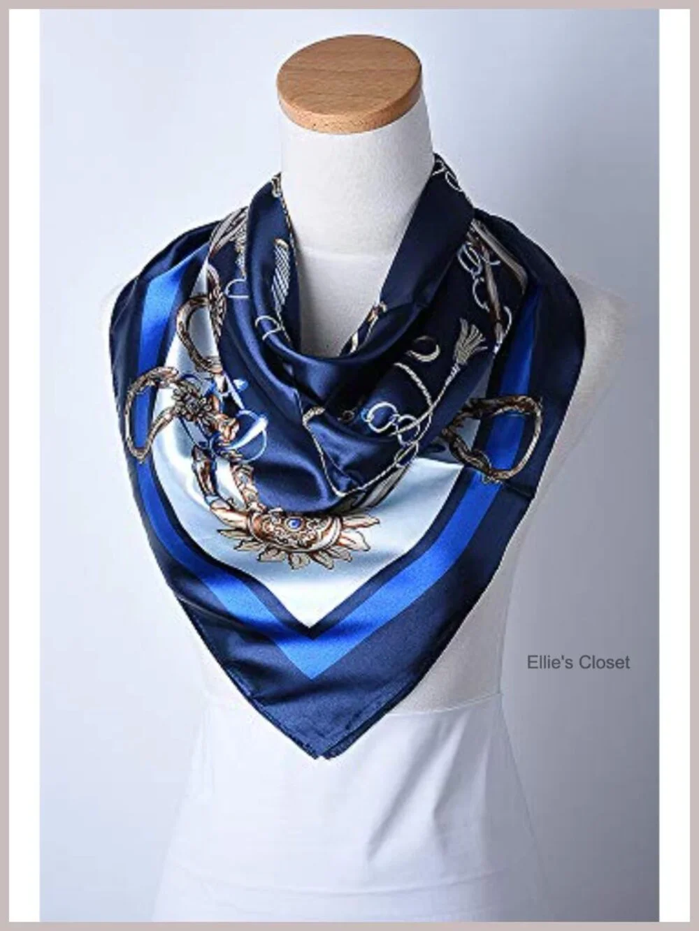 Satin Square Scarf for Women, Silk-Feel Hair Wrap, Large Bandana, Neck Wrap,